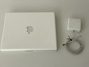 iBook G4 12インチ A1133 通電OK OS10.5.6/1.33GHz/512MB/74.41GB 輝度不良 apple 管Y575N