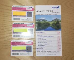 ANA株主優待券3枚 送料無料