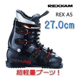 1481★REXXAM REX-A5/BK 27.0㎝★未使用品/レクザム/2025継続モデル/超軽量ブーツ/足入れ簡単シェル採用/初中級向け