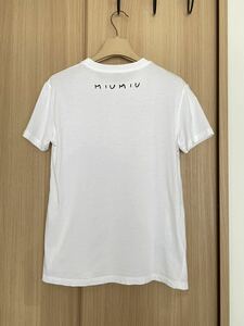 レアmiumiuミュウミュウ　さくらんぼロゴTシャツ　カットソー　チェリー　　美品