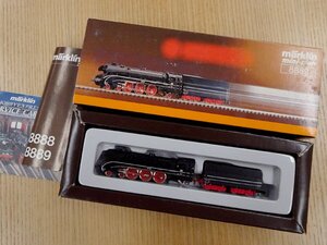 ∇花∇当時物 ドイツ製 marklin メルクリン mini-club ミニクラブ 8889 Zゲージ DB ドイツ鉄道 蒸気機関車 鉄道模型 元箱付き 1【検HO