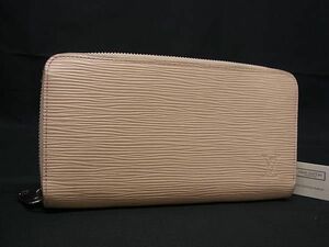 1円 LOUIS VUITTON ルイヴィトン M60719 エピ ジッピーウォレット ラウンドファスナー 長財布 デュンヌ ベージュ系 AX7034