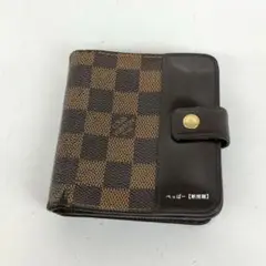 LOUIS VUITTON ルイヴィトン コンパクトジップ ダミエ 二つ折り財布