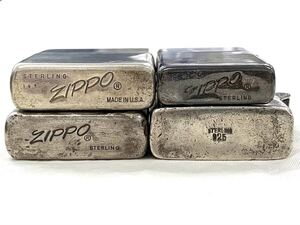 T01/143 Zippo ジッポー STARLING 925 銀 銀巻 セット 4点 オイルライター シルバー