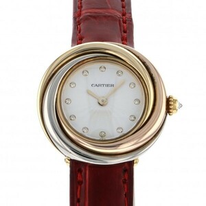 カルティエ Cartier トリニティ WG200256 シルバー文字盤 中古 腕時計 レディース