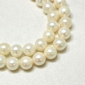 1円〜!!▲アコヤ本真珠ネックレス▲D 約25.7g 約42.5cm 約6.0-6.5mm珠 pearl necklace jewelry パール DC0/DC0 38