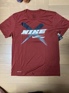 NIKE DRI-FIT メンズ 半袖Tシャツ XL BR 新品 ☆決算セール★