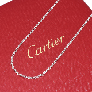 新品同様 カルティエ フォルサ チェーン ネックレス 18K ホワイトゴールド ジュエリー アクセサリー Cartier