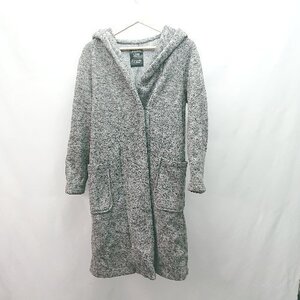 ◇ w closet ダブルクローゼット ロング丈 フーディー ポリエステル100％ 長袖 カーディガン 表記なし グレー レディース E