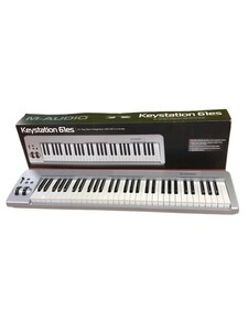 ★美品【動作品】M-audio KEYSTATION 61es MIDI Keyboard エムオーディオ キーボード 61鍵 DTM DAW USB MIDI シルバー 音出しOK 即有り