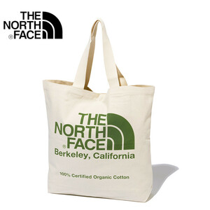 【NM82260 NG-3】 THE NORTH FACE　ノースフェイス　オーガニックコットントート　Organic Cotton Tote　トートバッグ グリーン