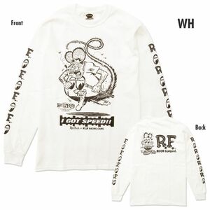 送料200円　Rat Fink x MOON Equipped ロング スリーブ Tシャツ [MQTL153]　MOONEYES　Lサイズ