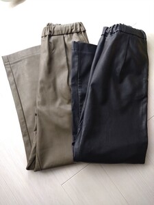 パンツ　BEAMS　B-ing 　合皮　裏起毛　２本セット　ワイド