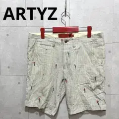 ARTYZ アーティーズ ストライプショートパンツ ショーツ w34