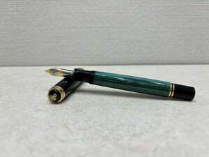 M4466 PELIKAN ペリカン　万年筆 SOUVERAN スーベレーン　ペン先 18Cー750 緑縞　18K　18金　750　ジャンク品！