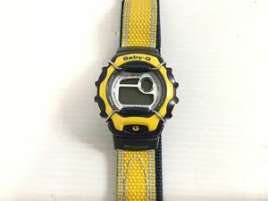 [K-2024]CASIO カシオ G-SHOCK Baby-G★ベイビーG BGX-131 イエロー/紺 ジャンク品☆デジタル 腕時計 売り切り 1円〜!!