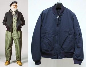 17AW Engineered Garments エンジニアードガーメンツ Aviator Jacket Nyco Ripstop アビエイター ジャケット S 紺