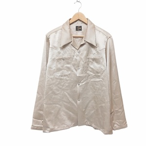 NEEDLES ニードルス L/S COWBOY ONE-UP SHIRT - POLY SATEEN OT200 長袖ウエスタンシャツ サイズ M