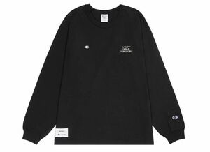 【新品未使用/送料無料】Wtaps x Champion Academy LS Blackダブルタップス x チャンピオン アカデミー LS 222HBCHD-CSM02S サイズ:L