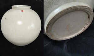 ■観心・時代旧蔵■C811珍品旧蔵 朝鮮 高麗磁 朝鮮古陶磁器 古高麗 李朝時代 李朝白磁大壺