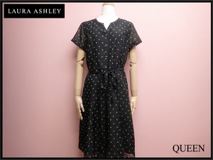 LAURA ASHLEY ワンピース・9◆ローラアシュレイ/ドット柄/レディース/24*9*2-11