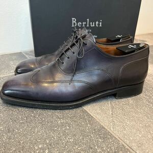 ベルルッティ BERLUTI 紺紫　シューツリー付　7.5