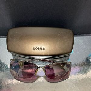 LOEWE ロエベ サングラス SLW126 COL 579X 眼鏡 ケース付 MADE IN ITALY 