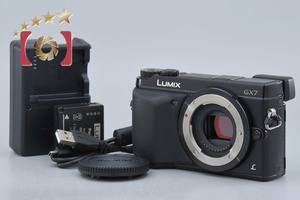 【中古】Panasonic パナソニック LUMIX DMC-GX7 ブラック ミラーレス一眼カメラ シャッター回数僅少