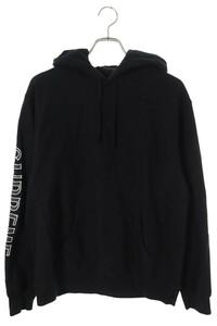 シュプリーム パーカー Sleeve Embroidery Hooded Sweatshir サイズ:L スリーブエンブロイダリープルオーバーパーカー 中古 HJ12