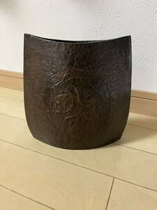 鋳銅製 高岡銅器 村田宏 『宏』在銘 銅器 花瓶