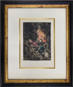 【特価】　≪　　ルイ・イカール　　≫　　腐食 銅版画　　 FAUST Ⅰ　 1943年　　LOUIS ICART