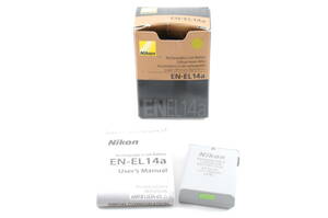 B502 動作品 ニコン Nikon EN-EL14a バッテリーパック BATTERY PACK 箱 取説付 カメラアクセサリー