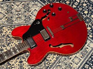 希少 初期 日本製 1978年製 Epiphone Riviera CH マツモク工業 エピフォン リビエラ ブルーラベル Casino カジノ Gibson ギブソン セミアコ