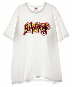 シュプリーム SUPREME 20AW SCRATCH TEE WHITE XLサイズ スクラッチ Tシャツ ロゴ プリント ホワイト 白【ブランド古着ベクトル】☆AA★241