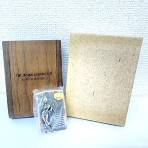 F820-K52-153▲【未使用】 Zippo ジッポ オイルライター LEGENDS III LIMITED EDITION No.0035 WINDY ウィンディ ウッドケース付き