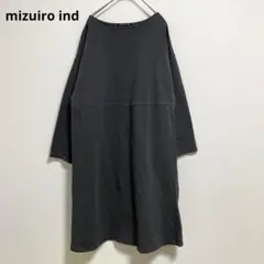 【mizuiro ind】ミズイロインド　クルーネック　ワンピース　スカート