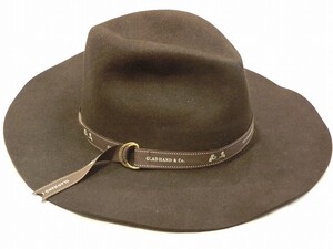 Lサイズ glad hand (グラッドハンド) GASTON HAT ラビット ハット ブラウン