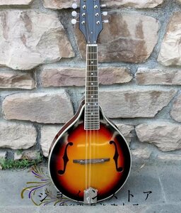 高級製品! 職人手作り製作 マンドリン Mandolin 表面単板 スプルース 高級 良い音色 演奏 高品質 ケース付き