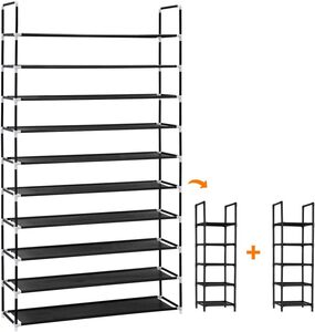 【新品】 シューズラック 10段 靴収納 靴棚 38~40足 下駄箱 省スペース シューズボックス