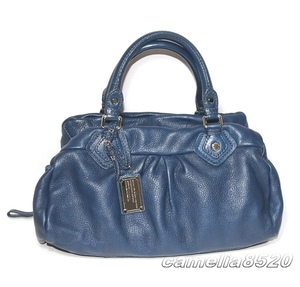 MARC BY MARC JACOBS マーク バイ マークジェイコブス バッグ カバン ハンド ショルダー 2way ダークブルー レザー 中古 美品 Groovee Bag