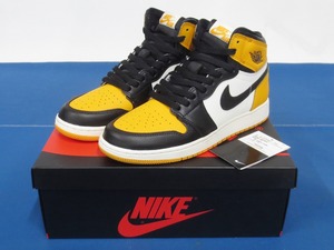 NIKE AIR JORDAN 1 RETRO HIGH OG GS “TAXI” 24.5cm 575441-711 [ナイキ/エアジョーダン/AJ1/タクシー/ガールズサイズ] (6502)