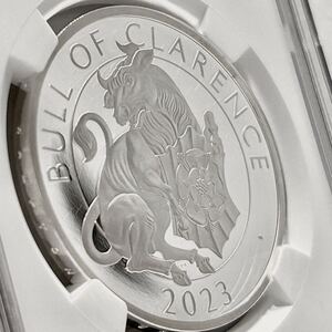 【最高鑑定】■First Release■2023年 イギリス チューダービースト NGC PF70 ウルトラカメオ 2ポンド 銀貨 /現物資産/資産保全/コイン