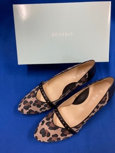 BENEBIS べネビス　本革ランニングソフトスタッズパンプス　21.5ｃｍ　BL×G　89883176