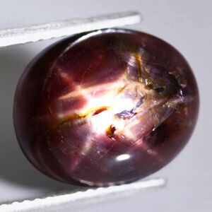 【天然超大粒スタールビールース 10.88ct:4100】モザンビーク産 Natural 6Rays Star Ruby 裸石 鉱物 宝石 コランダム jewelry Mozambique