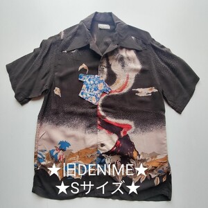 旧DENIME★火山噴火★アロハシャツ★新品★日本製