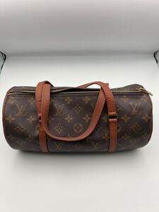 本物　 LOUIS VUITTON ルイヴィトン モノグラム ハンドバッグ パピヨン30 旧型 M51366 筒型 ルイ パピヨン