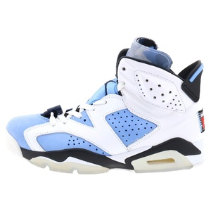 ナイキ AIR JORDAN 6 エアジョーダン 6 ユニバーシティブルー ハイカットスニーカー US7.5/25.5cm ホワイト/ブルー CT8529-410