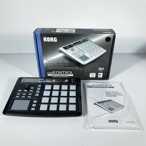 KORG pad KONTROL KPC-1 BK MIDIパッドコントローラ DTM コルグ ドラム サンプルパッド コルグ スタジオ 箱 取扱説明書