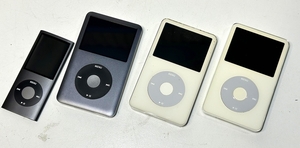 Apple ipod 完全ジャンク4個(CLASSIC 第5世代 A1136 30GB×4、第6世代 A1238 160GB、NANO 第4世代 A1285 16GB)