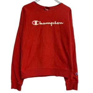 Champion ロゴスウェット トレーナー L レッド ホワイト チャンピオン リバースウィーブ 古着卸 アメリカ仕入 a611-7594